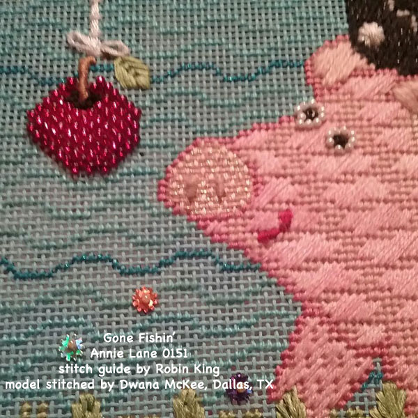 Needlepoint Study Hall Bricked Beading (aka Beaded Brick Stitch) with