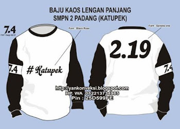 BAJU KAOS RAGLAN SMP 2 PADANG