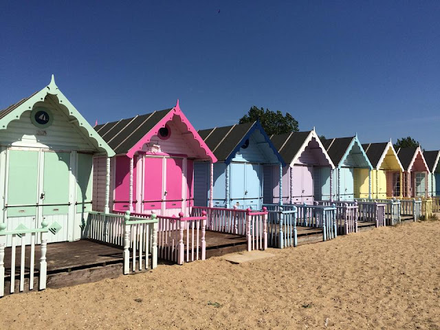 Summer Day Out with the prettiest beach huts; Mersea Island - Roses and ...