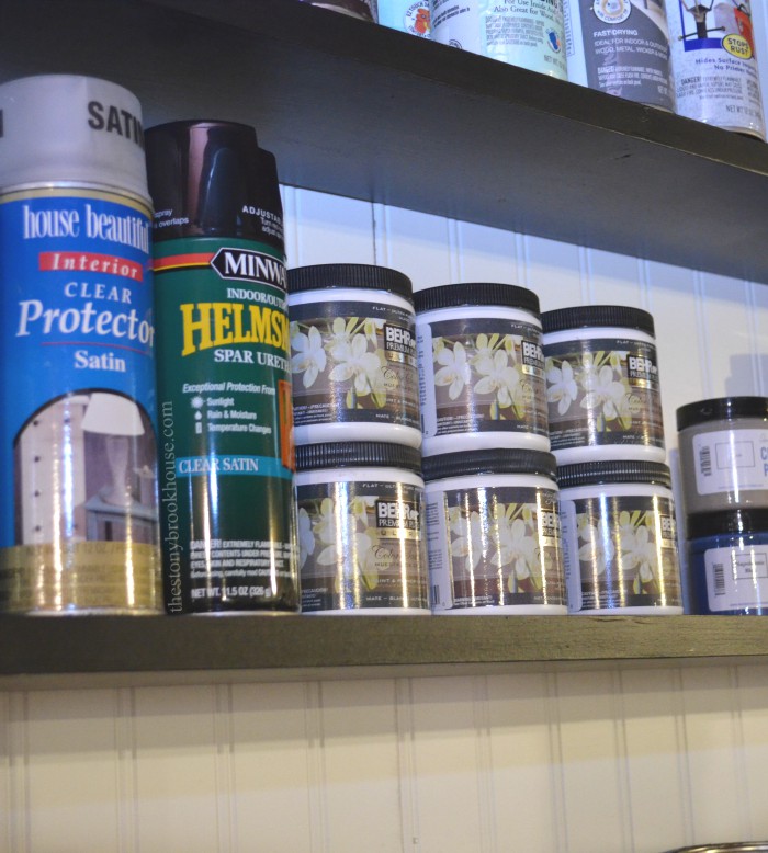 Custom Shelves To Organize Your Paint The Stonybrook House