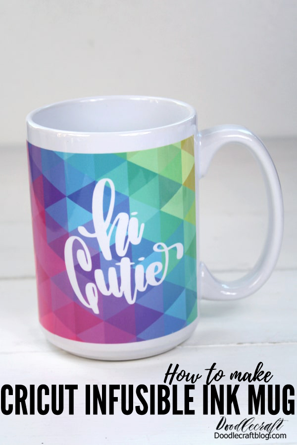 Making a mug using Cricut Infusible Ink is a game changer! Infusible Ink works on sublimation mugs and can be done without a heat press in your own oven. Make a custom mug using Cricut Infusible Ink as the perfect handmade gift.