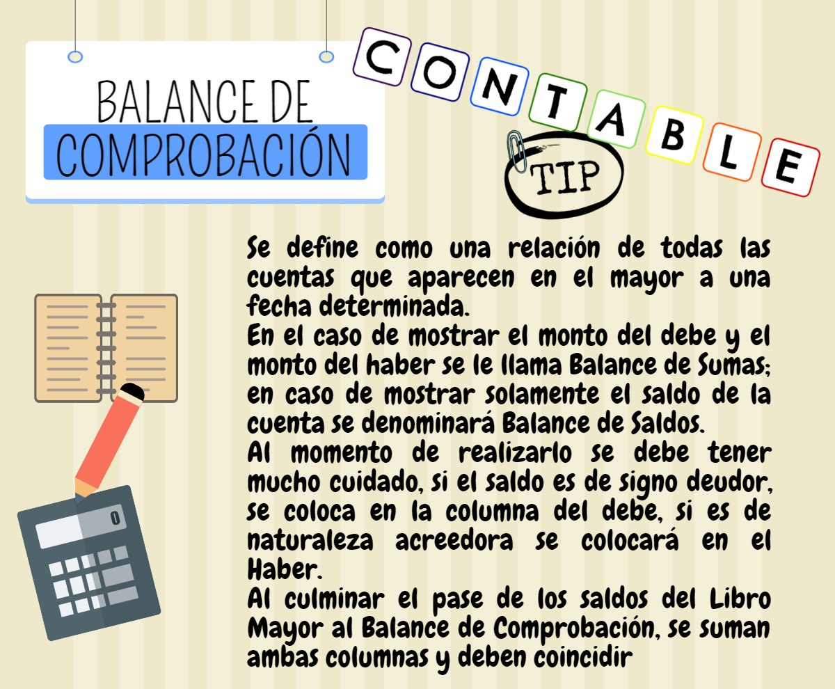 Contable Tip BALANCE DE COMPROBACIÓN ¿CÓMO SE ELABORA?
