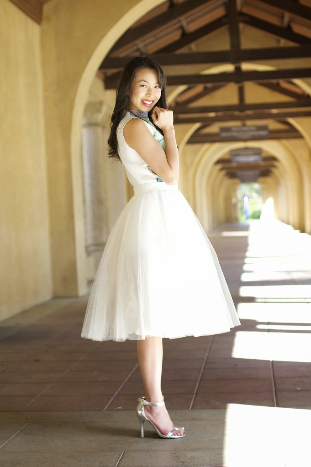 Connnietang Tulle Skirt Mixed Colors Tulle Skirt Mixed Colors