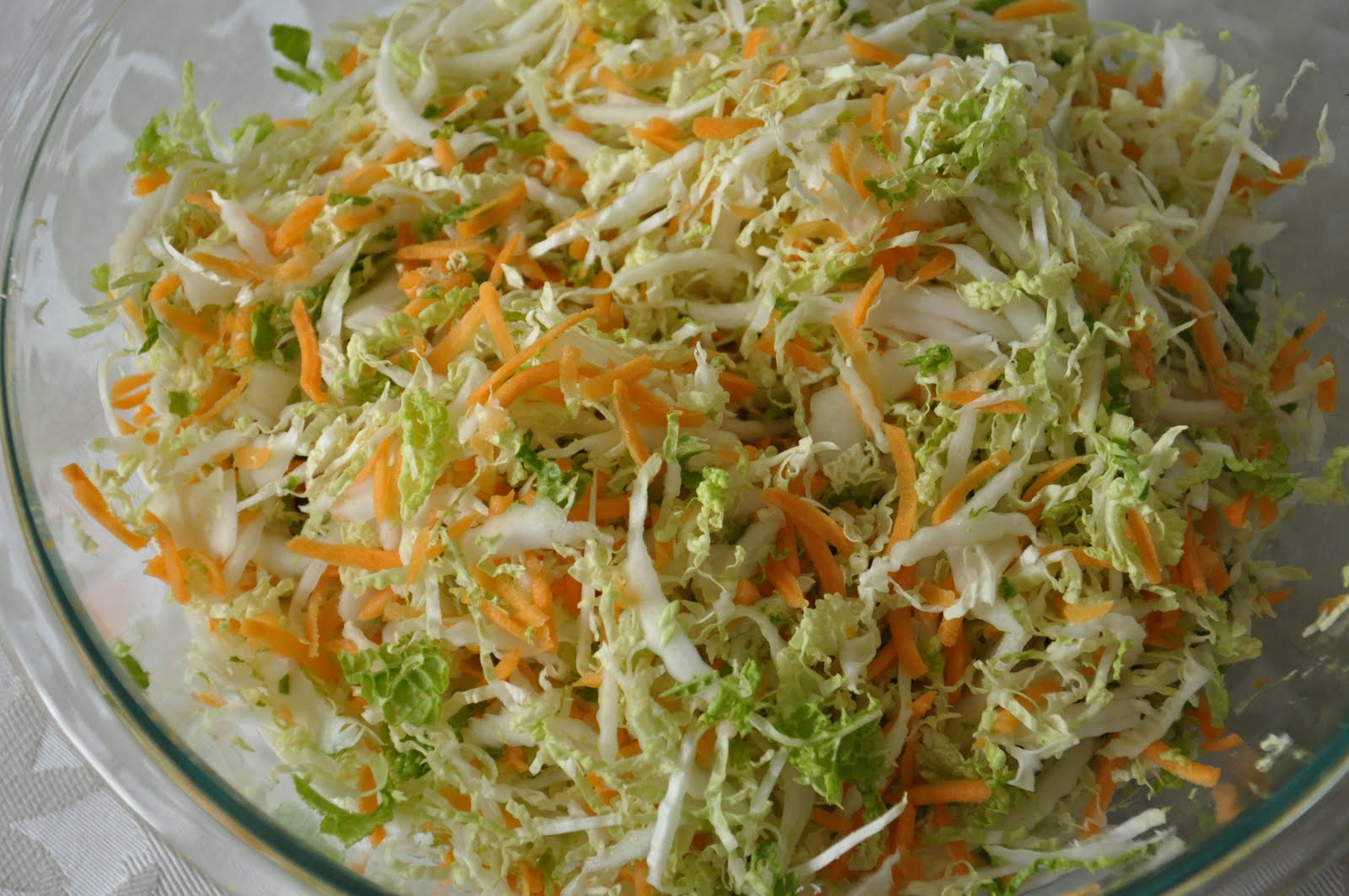 If Music be the Food of Love, Play On Napa Cabbage Coleslaw from my