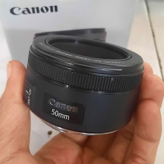 Jual Lensa Canon 50mm f 1.8 STM Fullset di Malang
