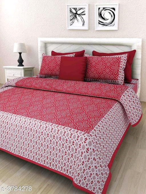 Cotton Printed Double Bedsheets ₹445/ free COD whatsapp+919199626046