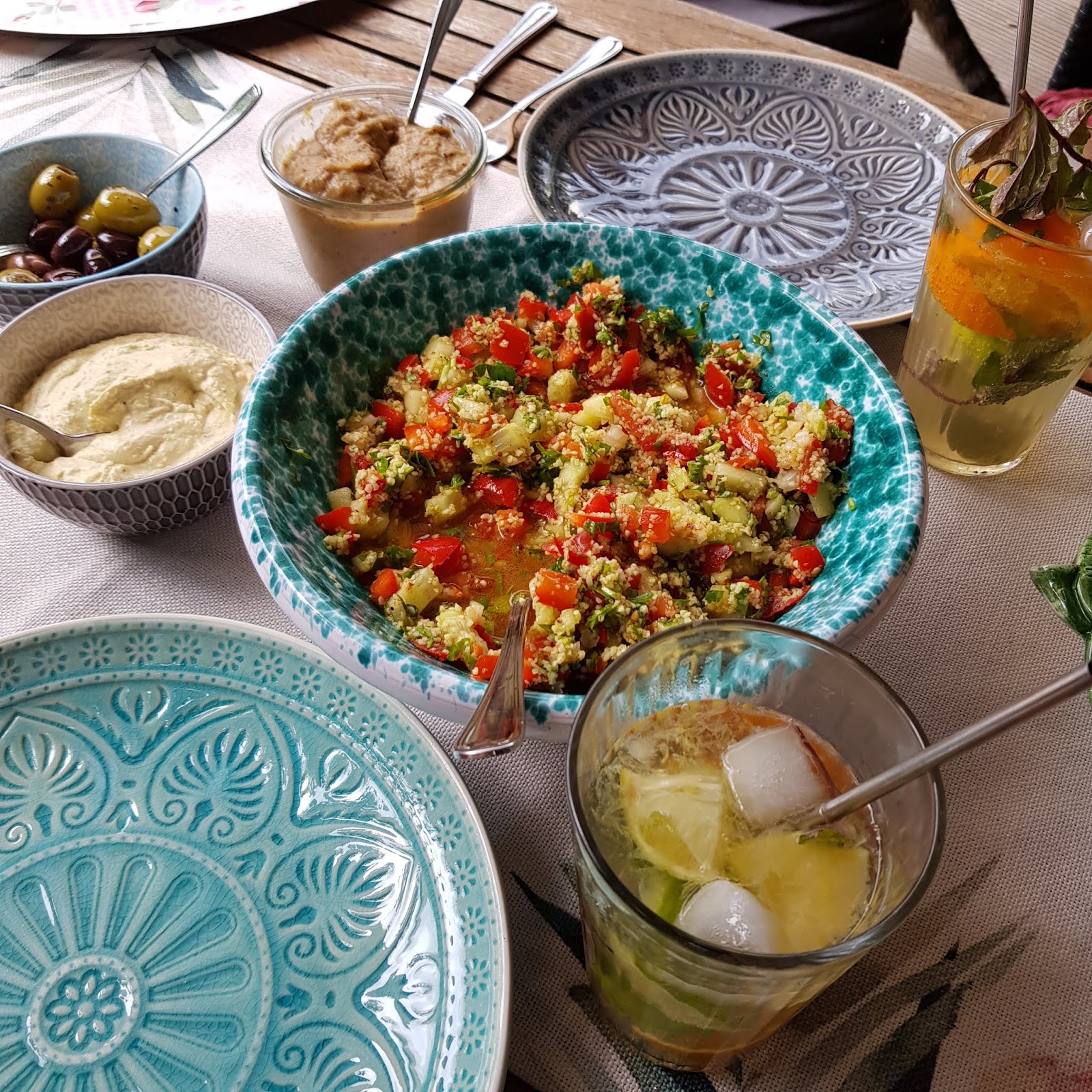 Bulgur-Salat mit Minze + Petersilie