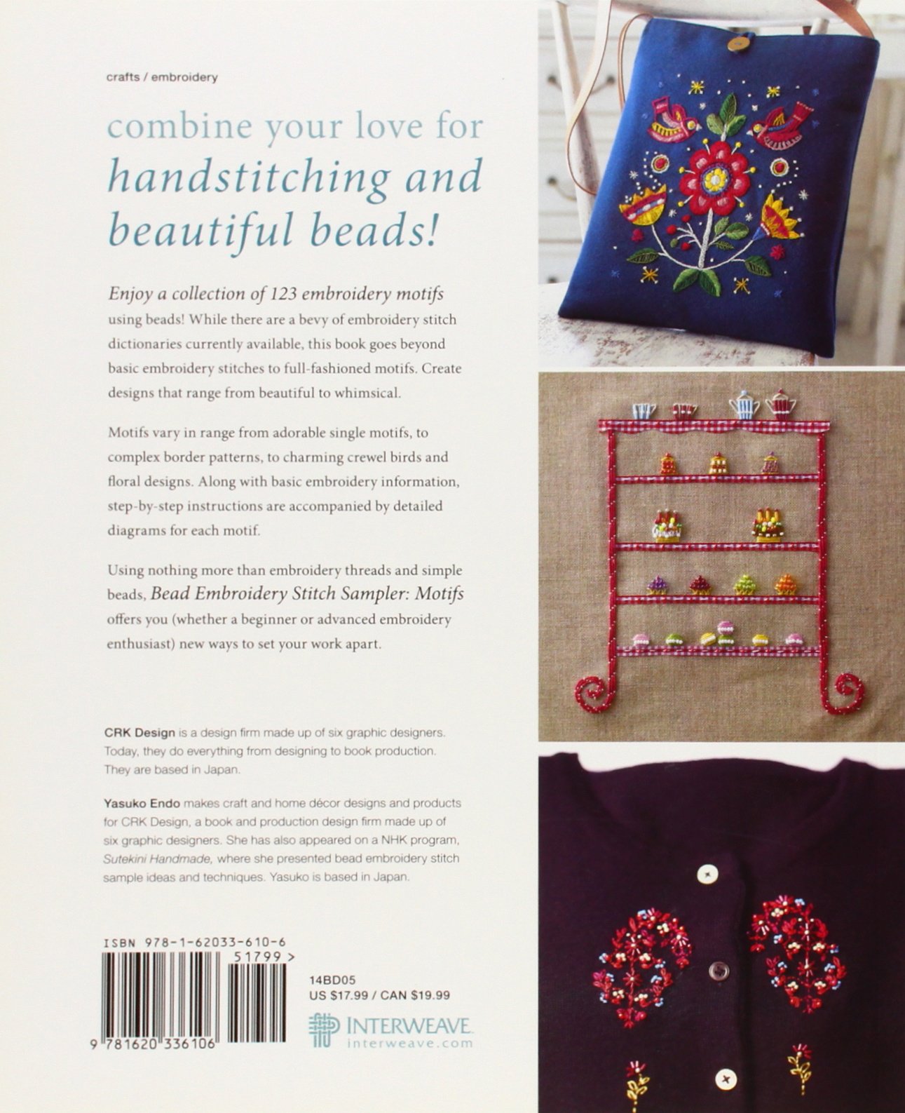 Book review Bead Embroidery Stitch Samples, Motifs