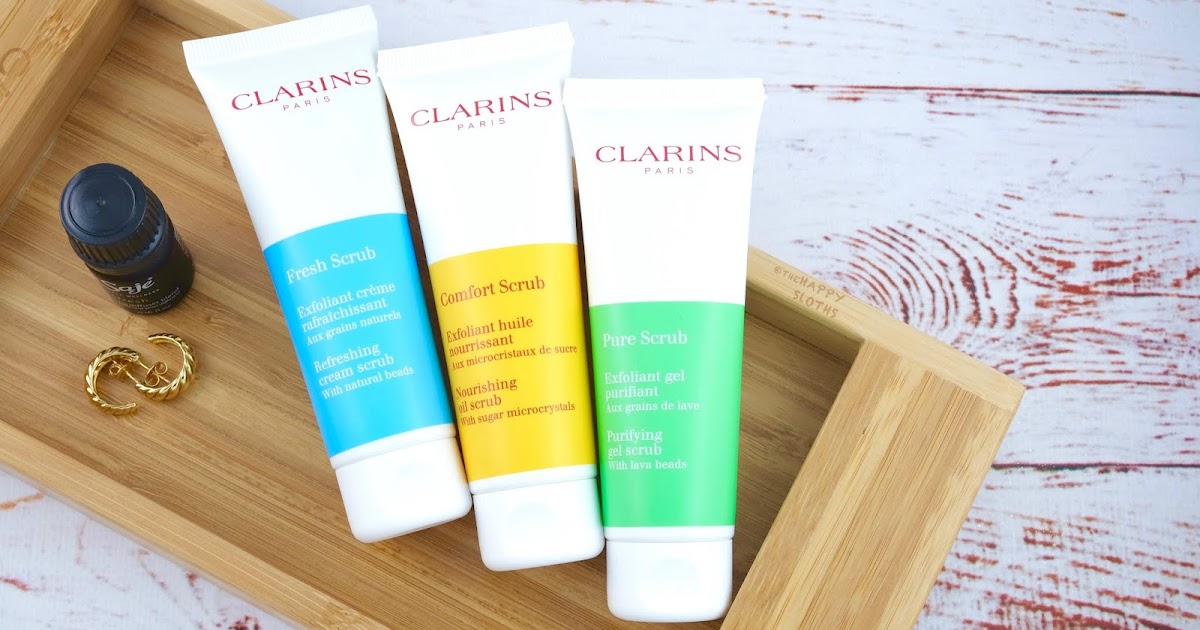 Clarins | Fresh Scrub, Comfort Scrub & Pure Scrub: Review | The Happy ...
