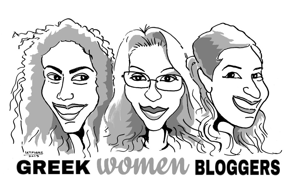 ti kanei enas antras blogger sthn prwth synanthsh twn womenbloggersgr aspromaurh karikatoura