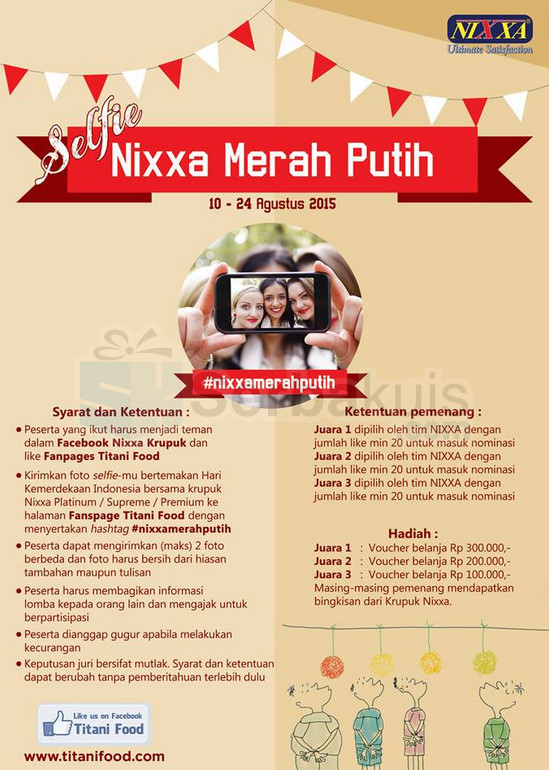Kontes Selfie Nixxa Merah Putih