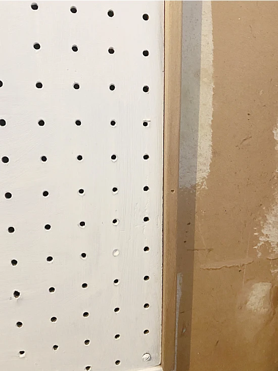 pegboard with frame