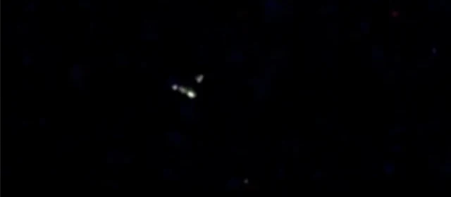 Here is the excellent Alien spaceship flying past the ISS.