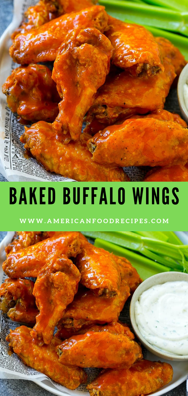 BAKED BUFFALO WINGS - American Food Recipes
