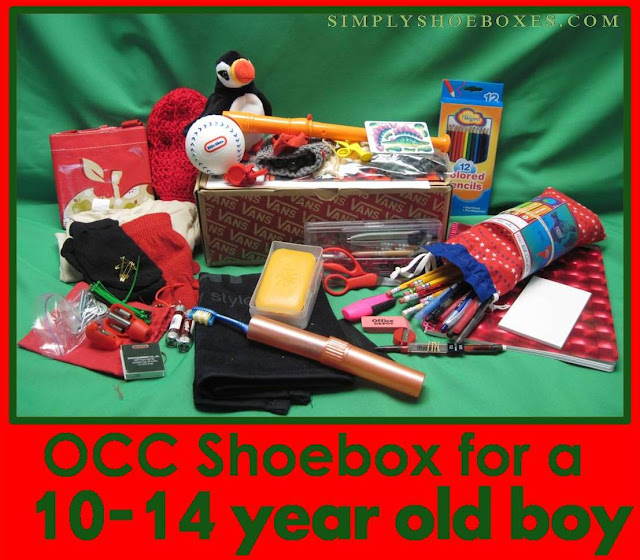 Simply Shoeboxes: Operation Christmas Child Shoebox for 10-14 Year Old Boy- 2017