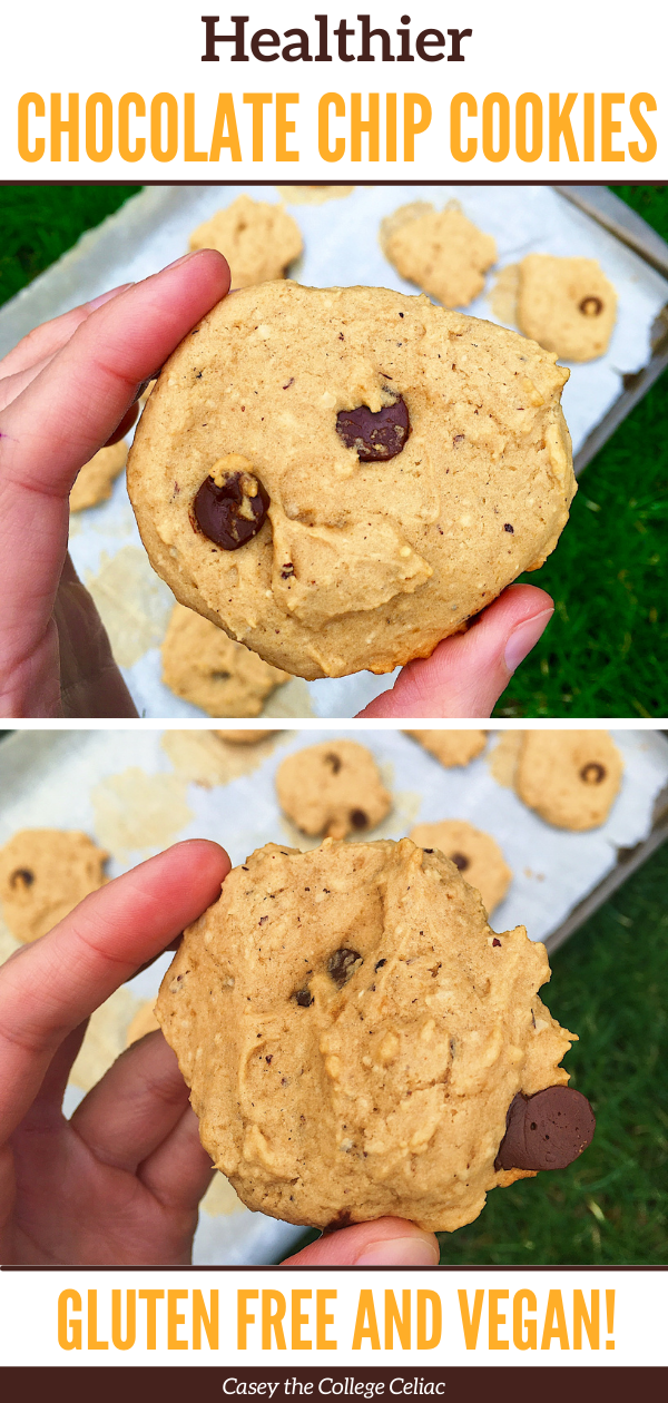 Craving some #glutenfree & #vegan #cookies that are on the more #healthy side?Check out these 5-ingredient applesauce cookies made with pancake mix!