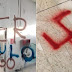 San Vitaliano: imbrattata con svastica e scritta xenofoba la stazione della Circumvesuviana