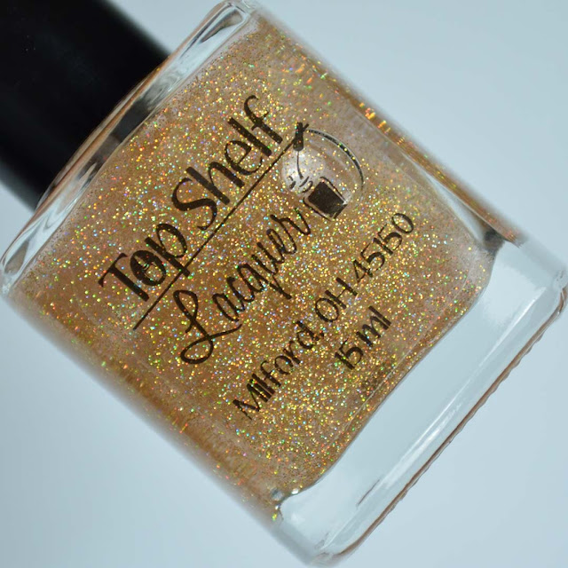 gold holographic quick dry top coat