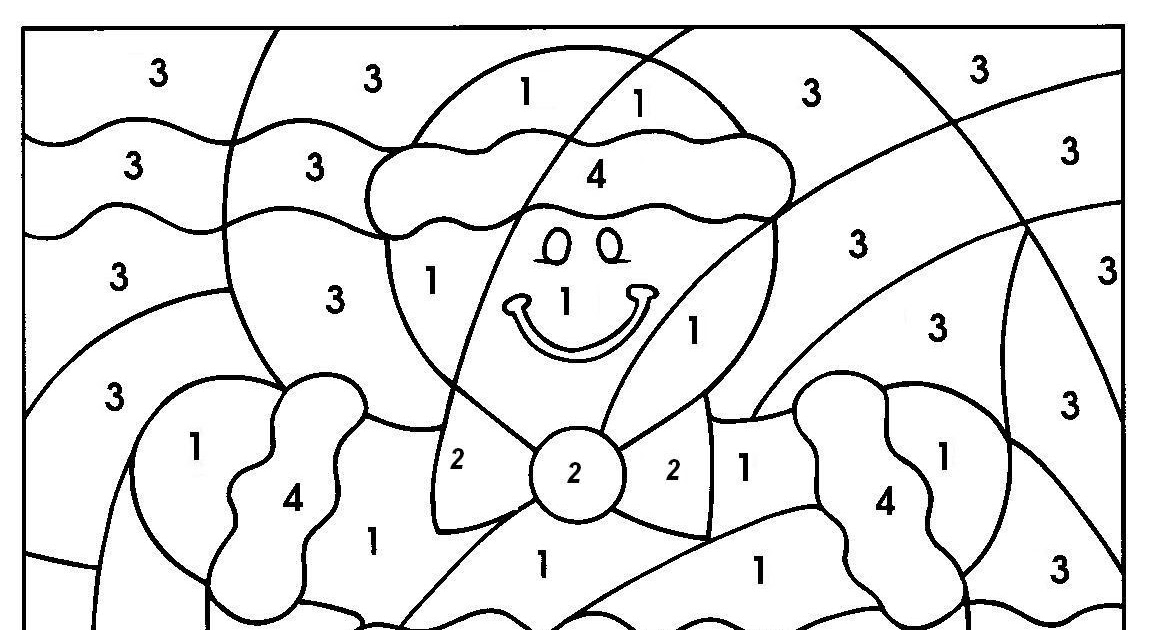 coloriage petits avec des chiffres