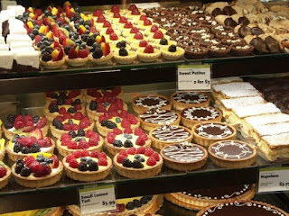 Yummy desserts image of dessert case