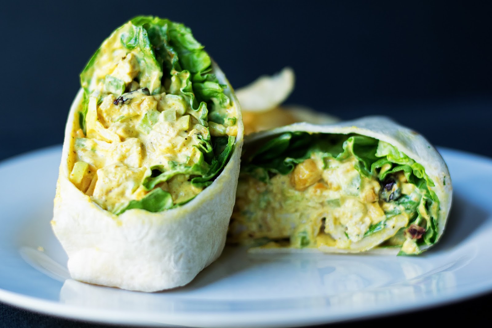 Curried Chicken Salad Wrap Recipe - The Kitchen Wife