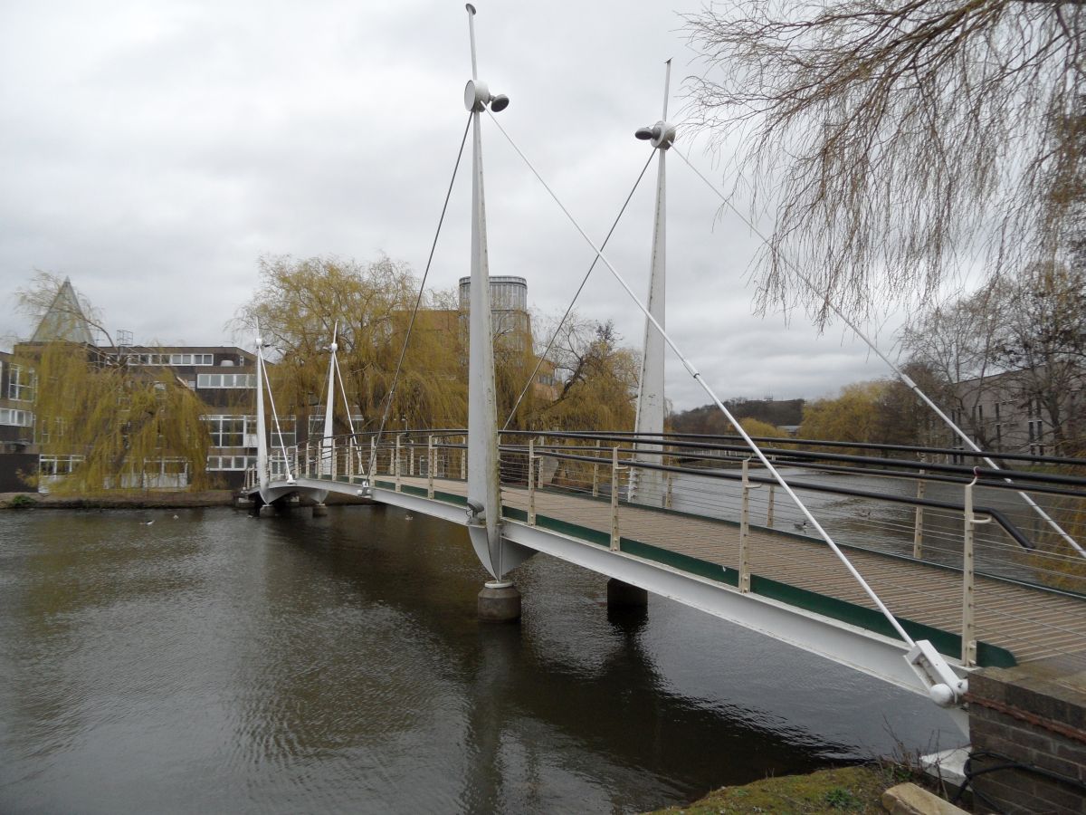 The Happy Pontist Yorkshire Bridges 9. Cablestayed footbridge at