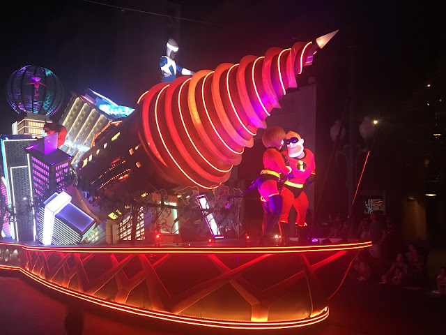 Incredibles Float Paint the Night Parade Disney California Adventure