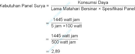 Cara Menghitung Kebutuhan Aki dan panel PLTS