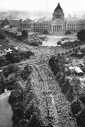 1960年6月の「安保闘争」 (国会前デモ)
