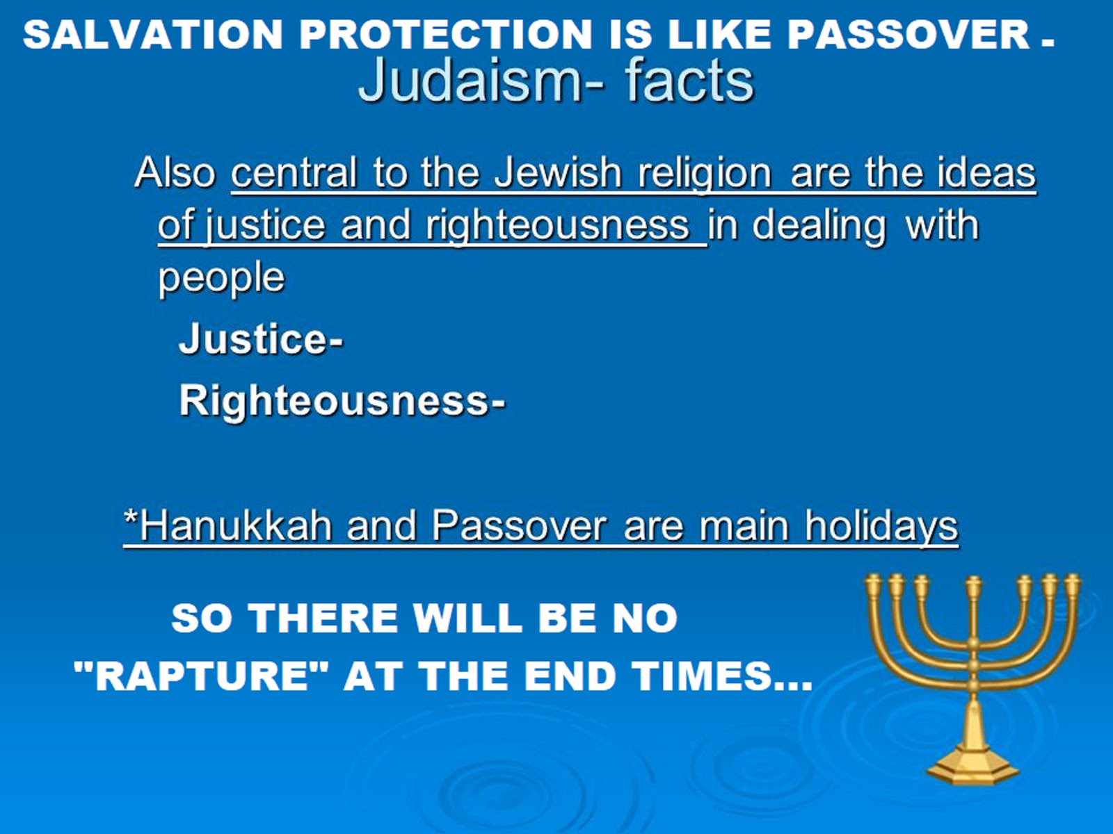 SALVATION PROTECTION WILL BE LIKE PASSOVER