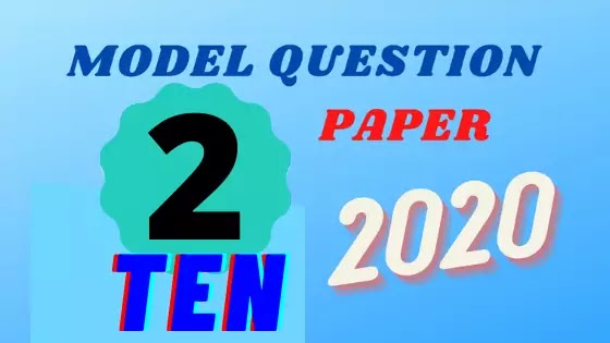 Model Question English Ten 2