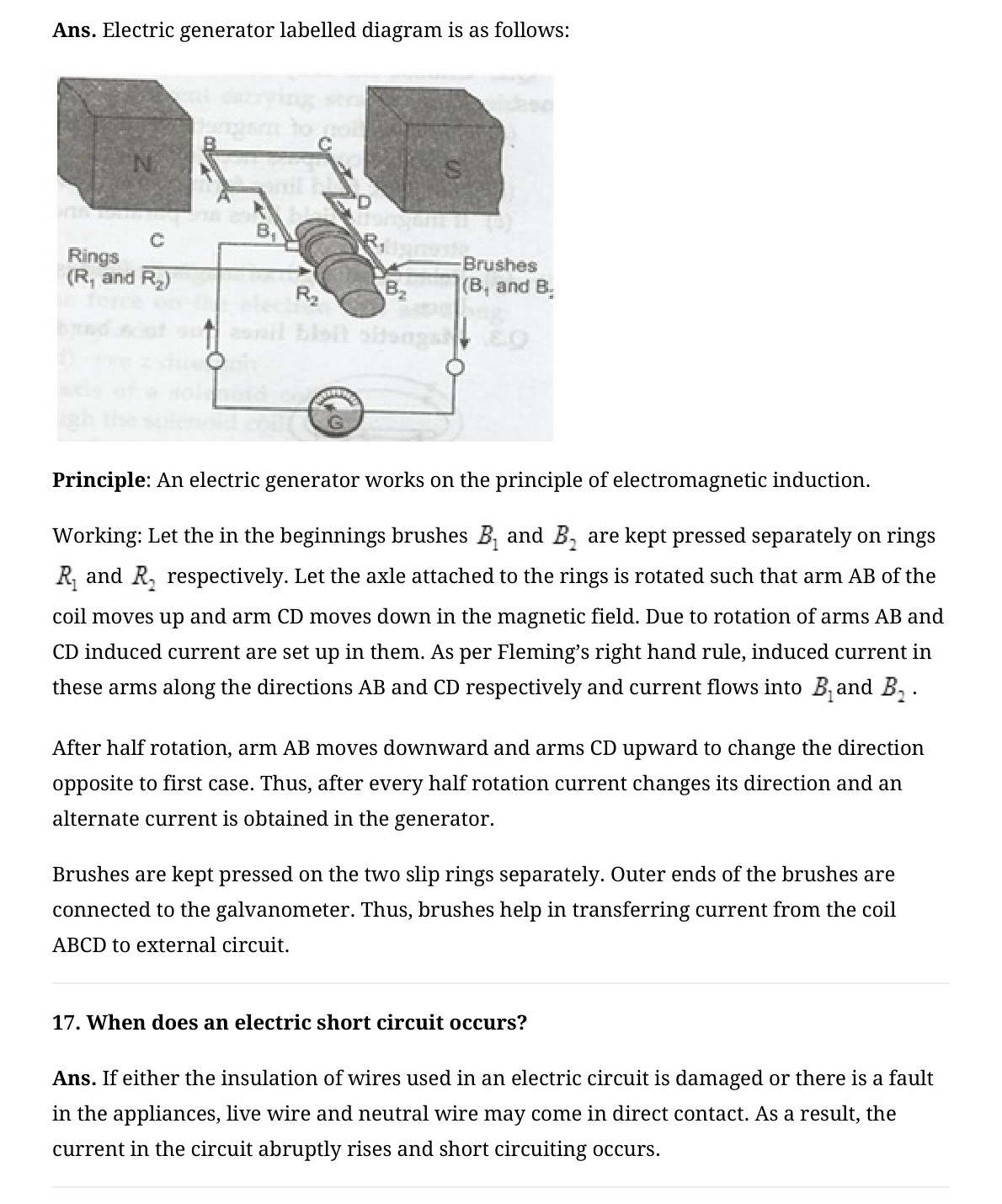 NCERT Solutions for CBSE Class 10 Science Effects of Electric