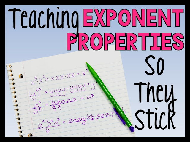 How to teach exponent properties