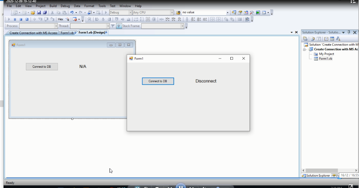 How to Create Connection to Database with MS Access using