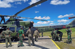Helikopter TNI AD Terkena Tembakan Saat Menjemput Korban Baku Tembak di Papua