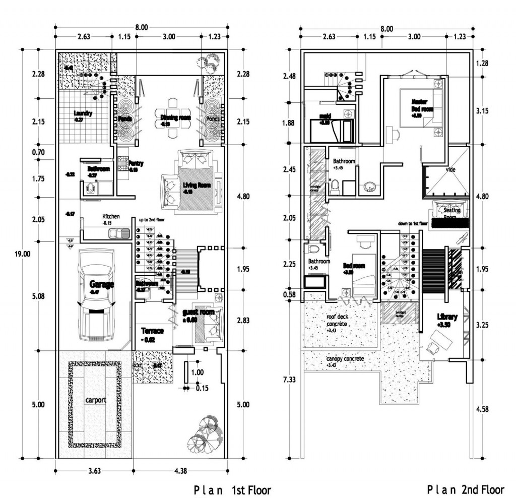 Desain Rumah Modern 8x20 Desain Rumah Modern