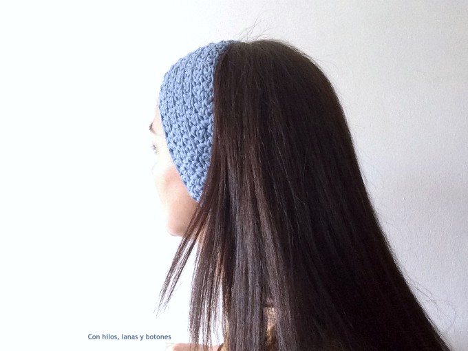 Con hilos, lanas y botones: Cinta aperta - cinta ancha para el pelo (patrón gratis)