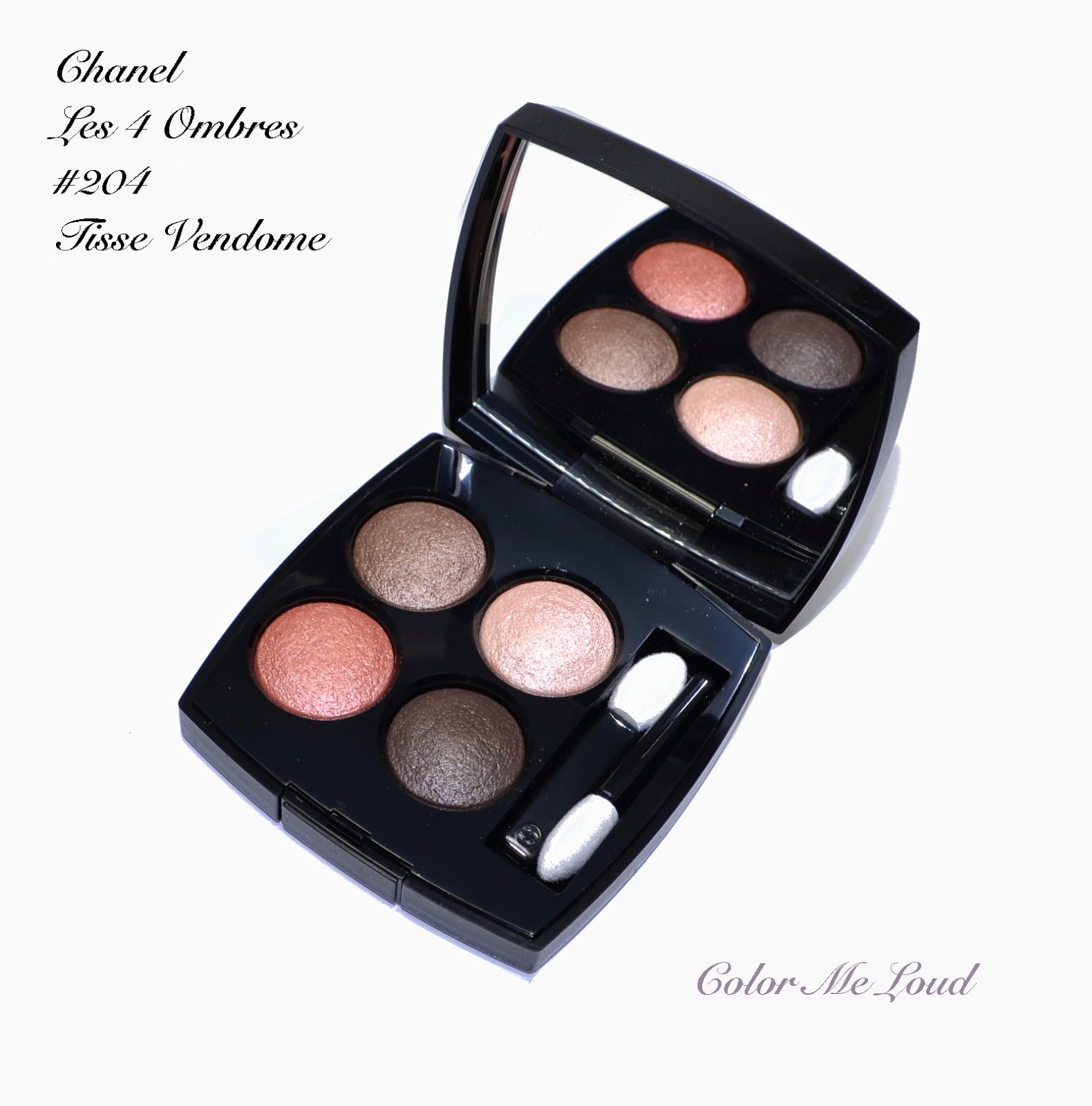 Chanel Les 4 Ombres #204 Tissé Vendôme, Review, Swatches & FOTD
