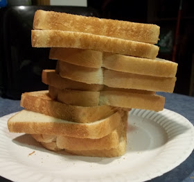 stack of toast bread slices picture