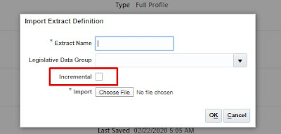 extract - Importing Changes Only HCM Extract post 20A update