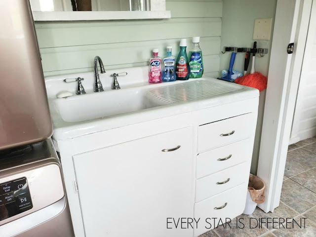 Minimalist Montessori Home Tour: Back Wash Area