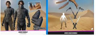 Dune Fortnite skins and accessories of the new battle royale collaboration are leaked