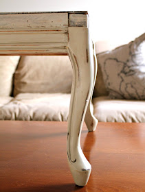 footstool - worn finish