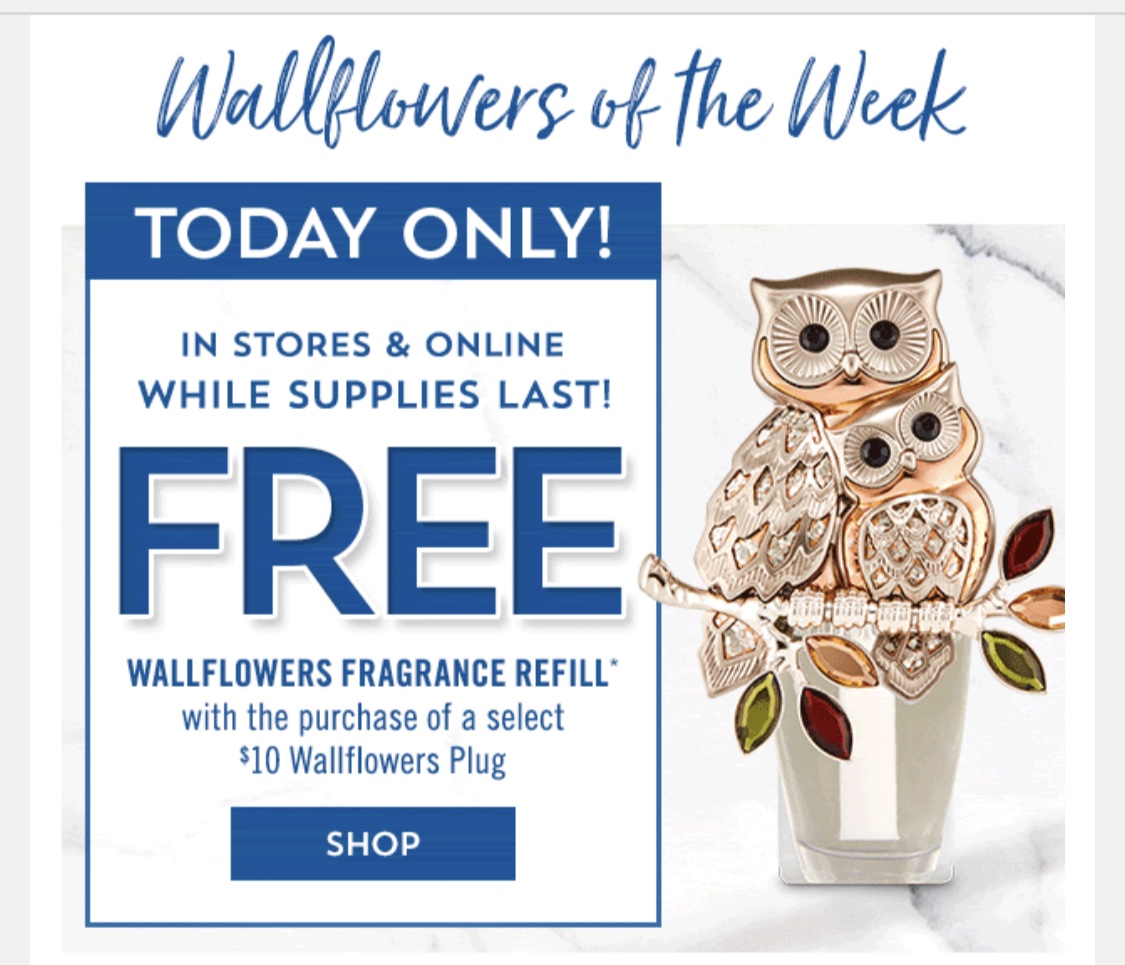 Life Inside the Page Bath & Body Works Today's Email