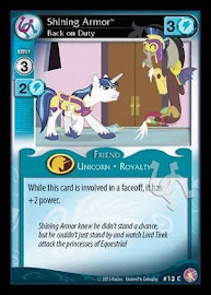 My Little Pony Shining Armor, Back on Duty Absolute Discord CCG Card