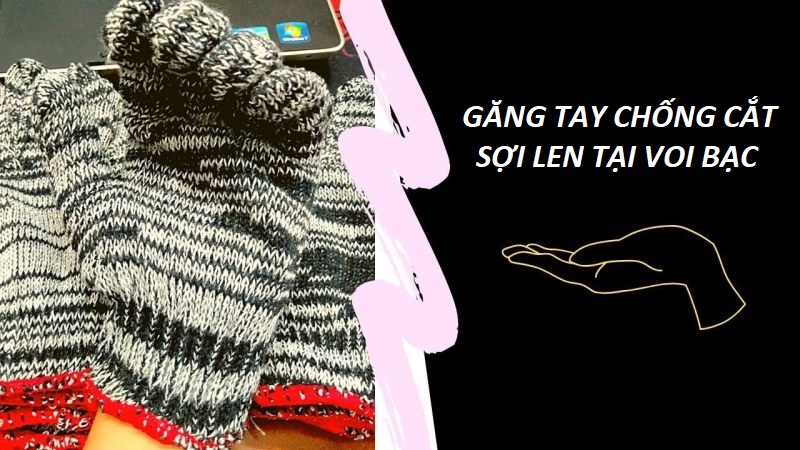 Găng Tay Bảo Hộ Sợi Len Chống Cắt - GTS0016