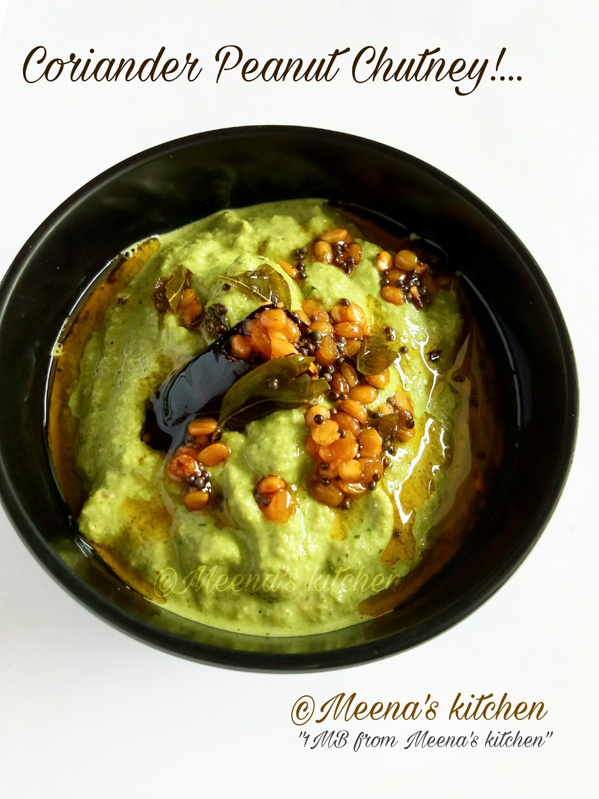 OPOS coriander peanut chutney / Dip!
