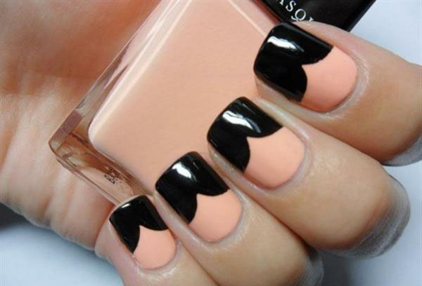 4. Black and White Striped Nail Art - wide 4