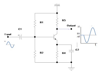 Rangkaian Amplifier Kelas A Single Stage