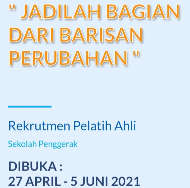Jadwal Dan Persyaratan Rekrutmen Calon Pelatih Ahli Program Sekolah Penggerak 2021